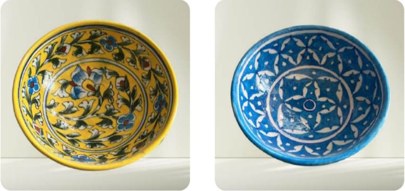Blue Pottery Bowl