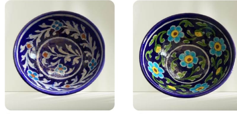 Blue Pottery Bowl