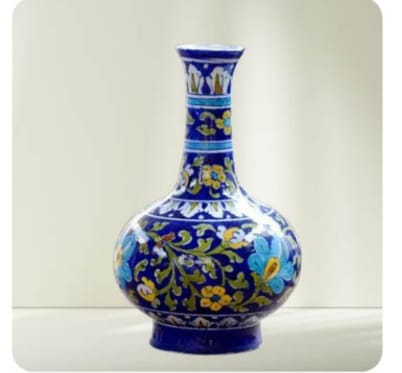 Blue Pottery Vase